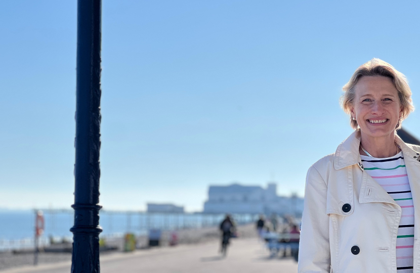 Alison Griffiths at Bognor Regis seafront