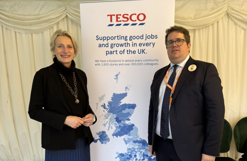 Alison Griffiths MP with Guy from Tesco