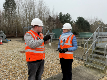 Alison Griffiths MP at the Ford Wastewater Treatment Works